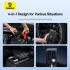 Baseus Super Energy Series 4-in-1 Car Jump Starter, Flashlight, Power Bank, Inflate your wheels 6000mAh Battery Capacity - Black
